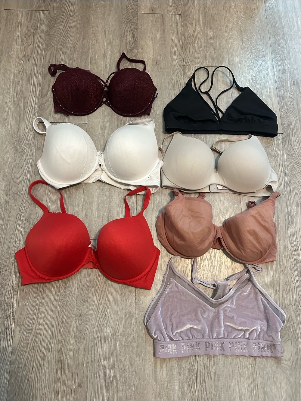Victoria’s Secret Lot 7 Body By Victoria Push Up Bra Sz 38 D
